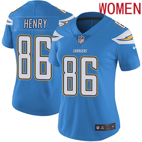 2019 Women Los Angeles Chargers #86 Henry light blue Nike Vapor Untouchable Limited NFL Jersey->women nfl jersey->Women Jersey